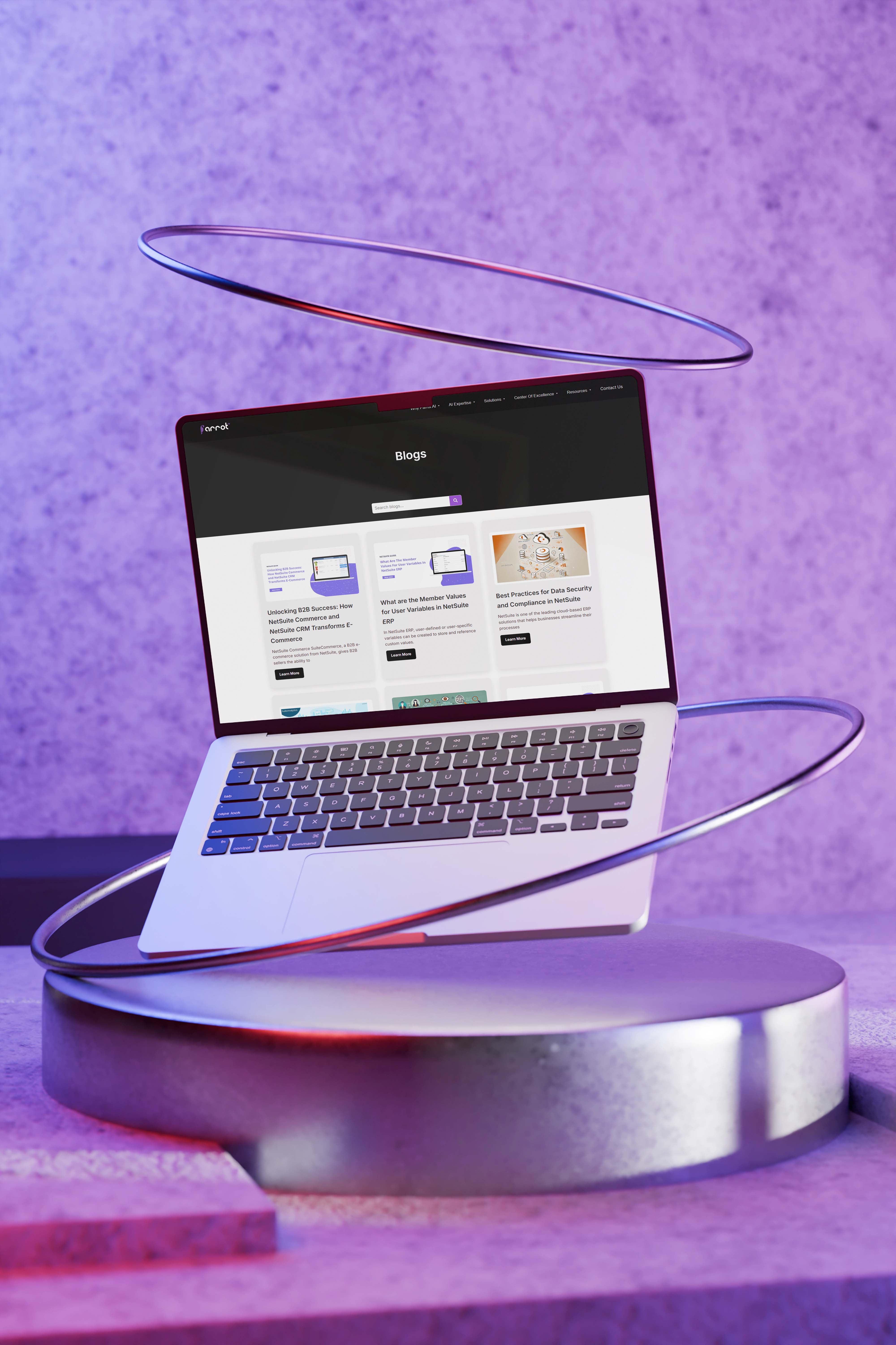 Parrot AI Home page UI